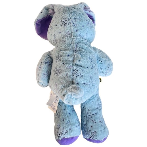 Build A Bear Blue Snowflake Bunny Rabbit Plush Sparkle 17” Retired Easter Purple - Picture 3 of 9